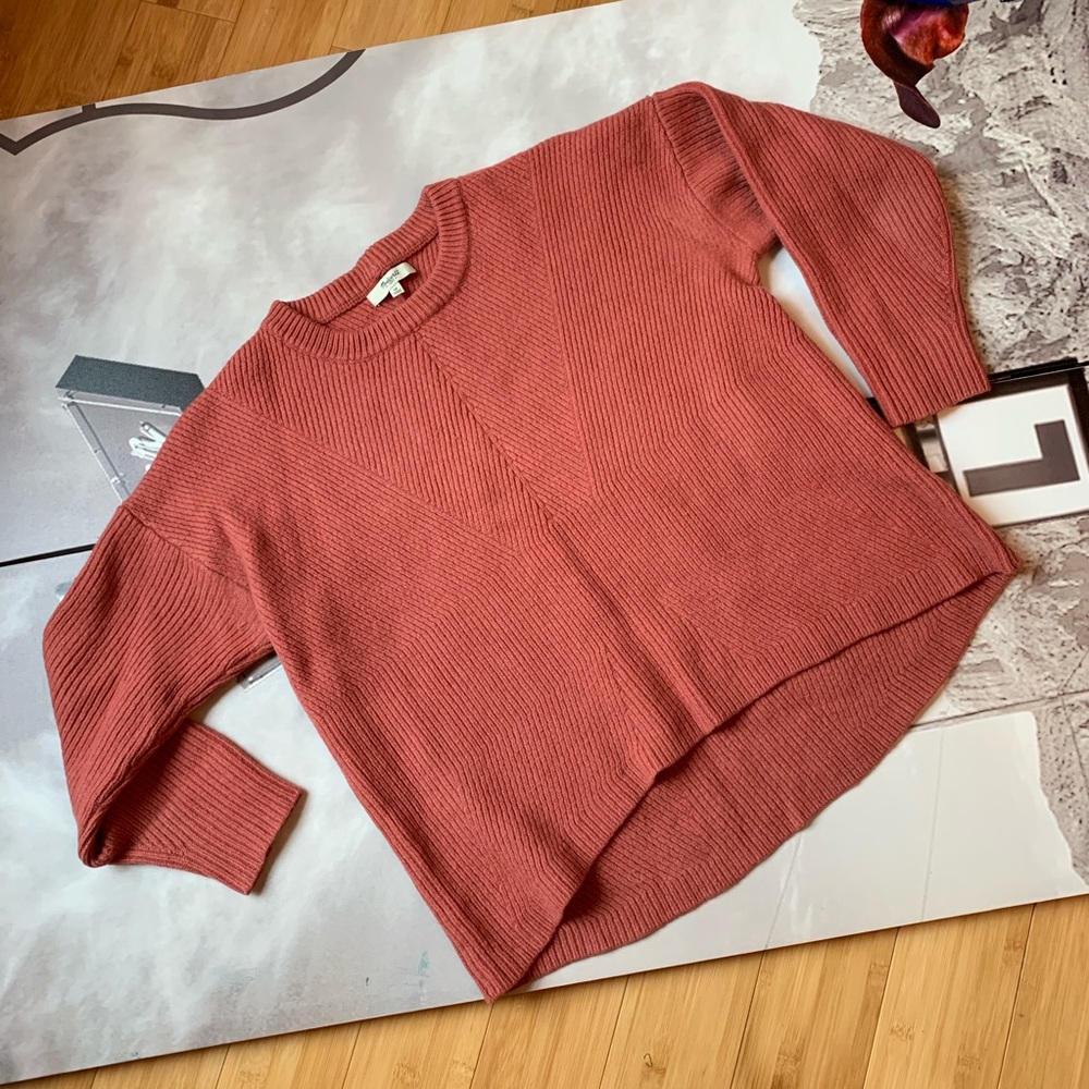 Madewell Wool Ribbed Crew Neck - Picture 2 of 5